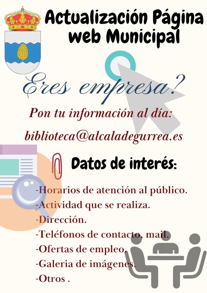 Imagen Actualización página web Municipal Empresas