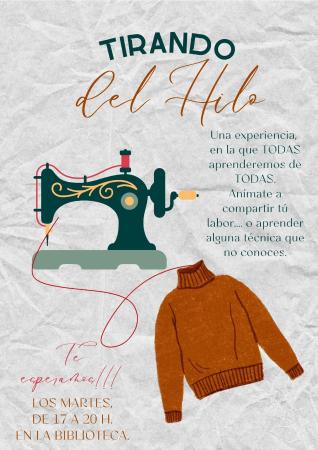 Imagen Tirando del hilo. Inicio del taller el 8 de Octubre.
