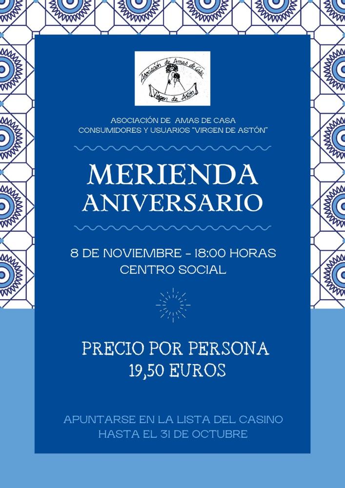 Imagen Merienda aniversario Asociación Amas de Casa