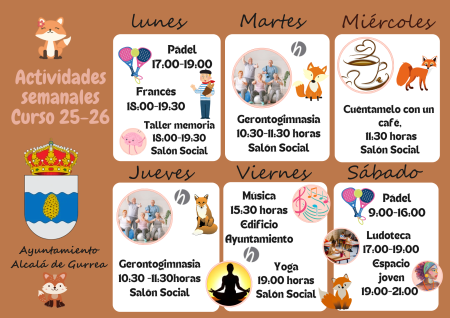 Imagen Actividades curso 25-26