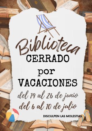 Imagen Biblioteca se va de vacaciones