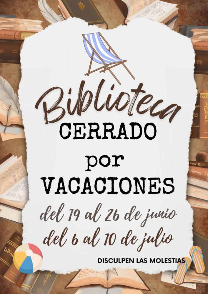 Imagen Biblioteca se va de vacaciones